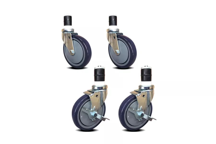 4" Casters for Stainless Steel Work Table. Set of 4