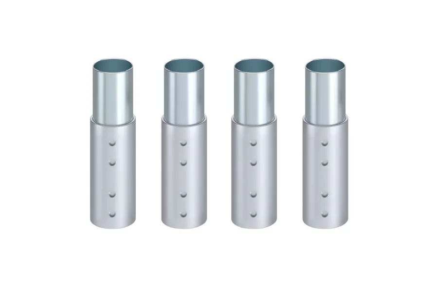 6″ Adjustable Metal Table Leg Extension. Pack of 4