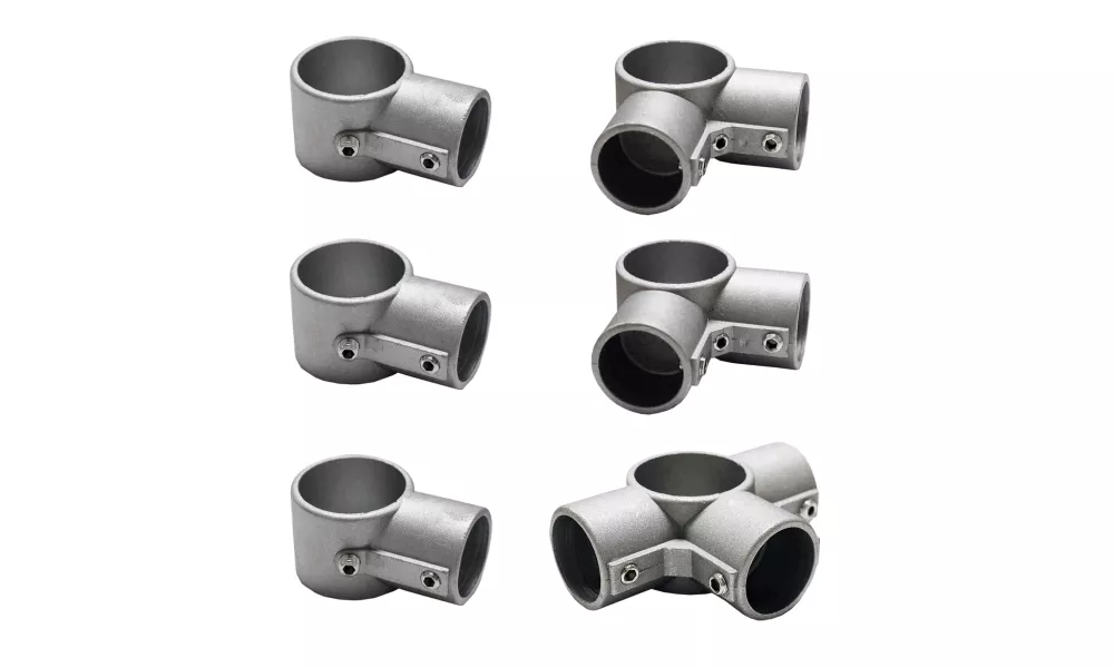 Heavy Duty Aluminum Brace Socket for Work Tables | 6 Piece Set