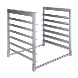 AmGood 6 Tier Under Table-Mounted Aluminum Sheet Pan. Bun Pan Rack. 28 in. x 23 in. x 25 in.