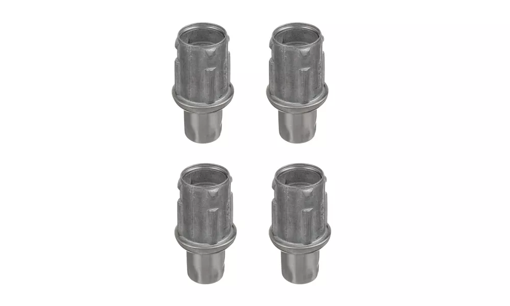 Stainless Steel Adjustable Bullet Feet for 1-5/8" O.D Tubing | Set of 4