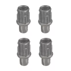 Stainless Steel Adjustable Bullet Feet for 1-5/8" O.D Tubing | Set of 4