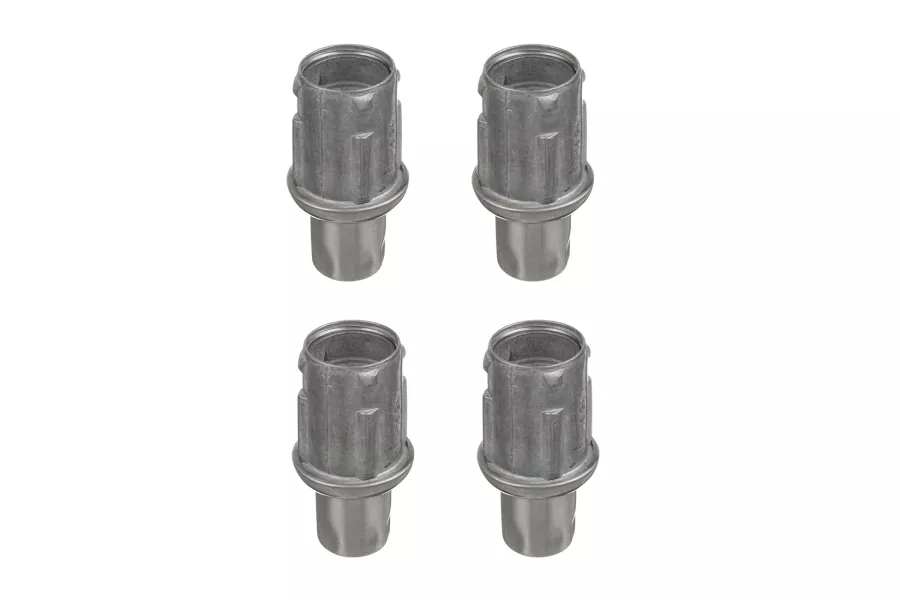 Stainless Steel Adjustable Bullet Feet for 1-5/8" O.D Tubing | Set of 4
