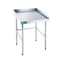 30" X 24" Work Table Open Base with Backsplash and Sidesplashes