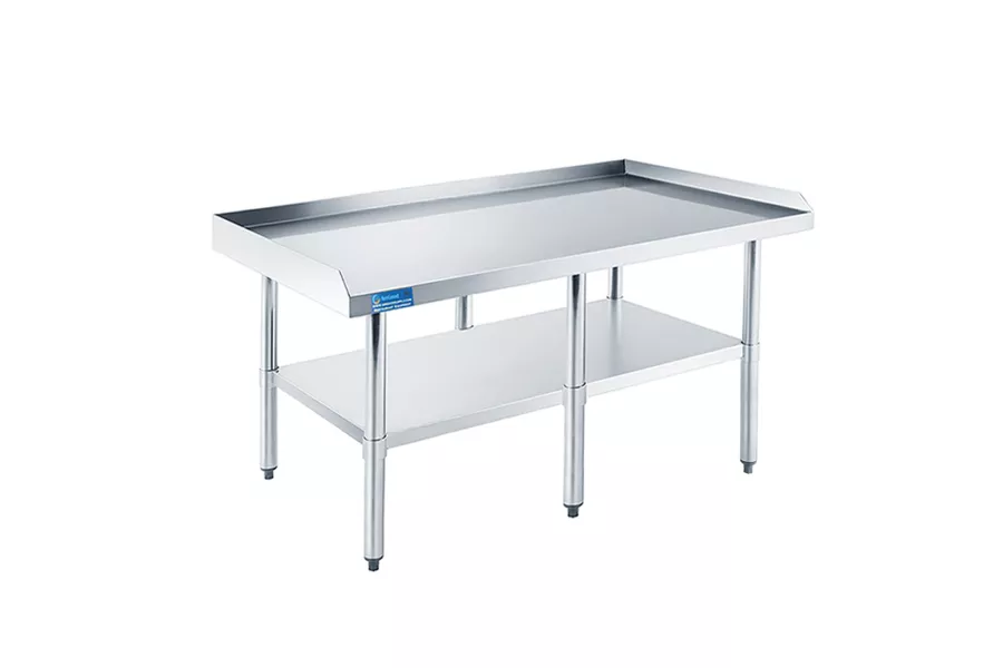 24" X 96" Work Table with Backsplash and Sidesplashes