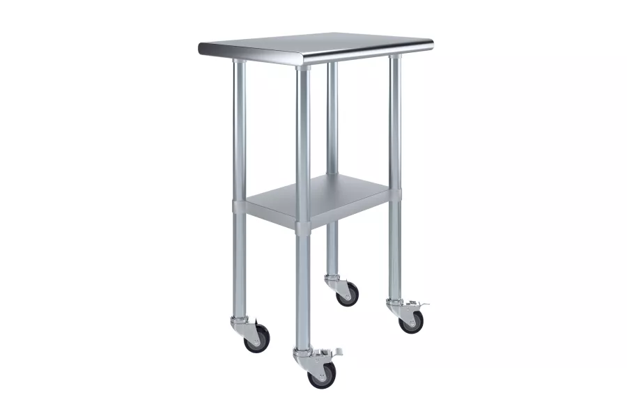 18 in. x 24 in. Stainless Steel Table With Wheels