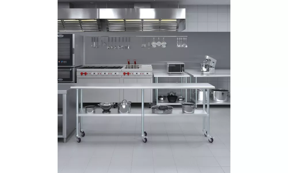 96 inch stainless steel table sales