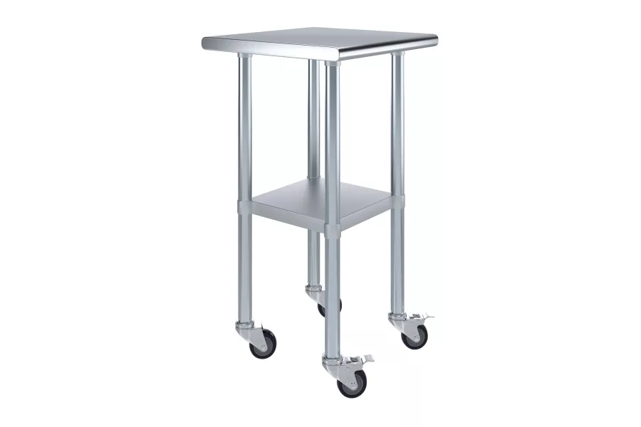 20 in. x 20 in. Stainless Steel Table With Wheels