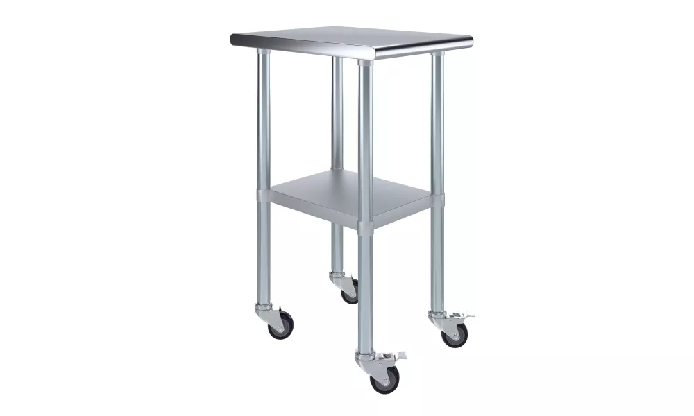 24 in. x 18 in. Stainless Steel Table With Wheels