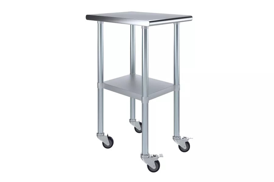 24 in. x 18 in. Stainless Steel Table With Wheels