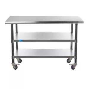 image-Work Tables With Two Undershelves