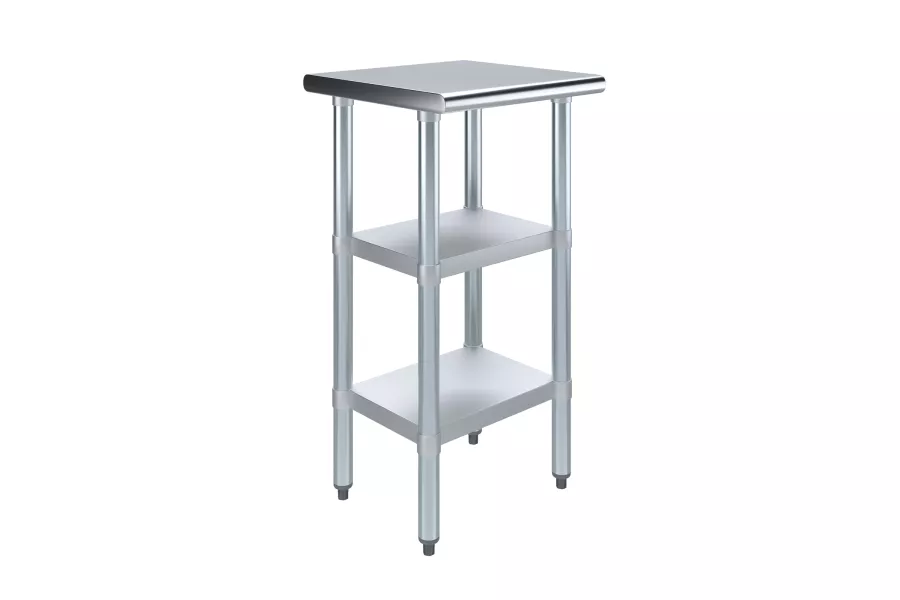 18 in. x 18 in. Stainless Steel Table With Two Undershelves