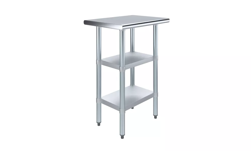 18" X 24" Stainless Steel Work Table With Second Undershelf