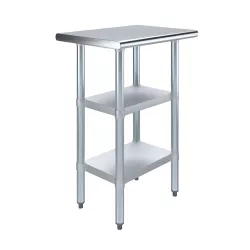 18" X 24" Stainless Steel Work Table With Second Undershelf