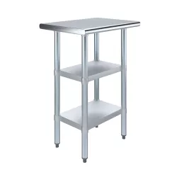 18 in. x 24 in. Stainless Steel Table With Two Undershelves