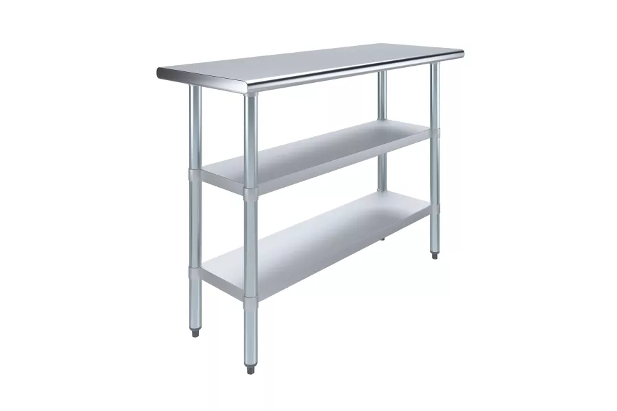 18 in. x 48 in. Stainless Steel Table With Two Undershelves