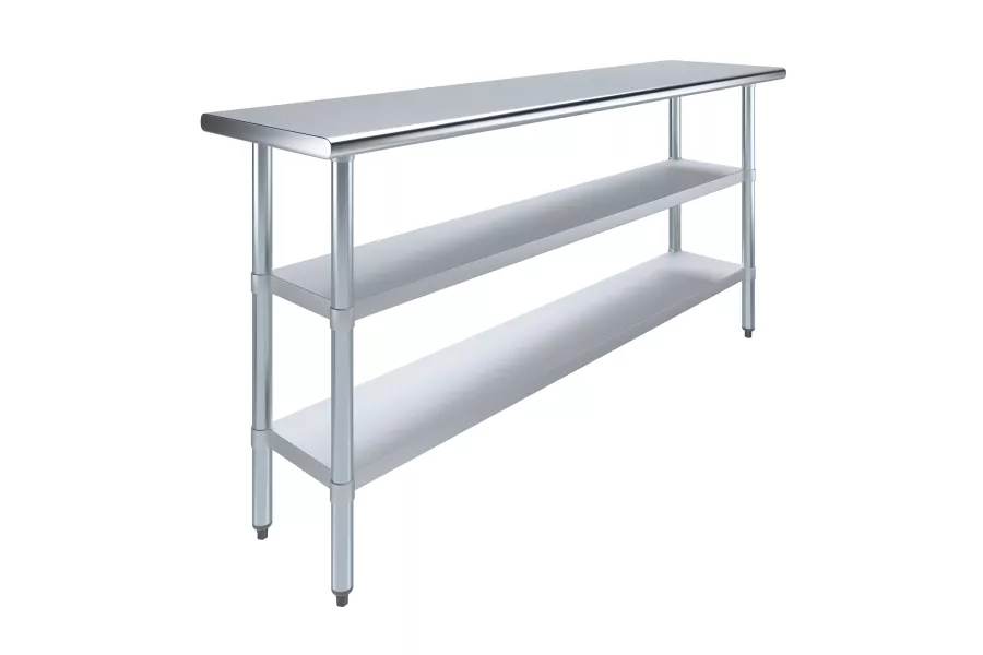 18 in. x 72 in. Stainless Steel Table With Two Undershelves