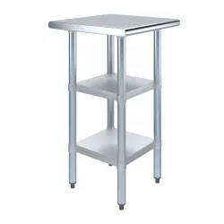 20" X 20" Stainless Steel Work Table With Second Undershelf