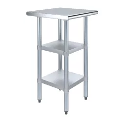 20 in. x 20 in. Stainless Steel Table With Two Undershelves