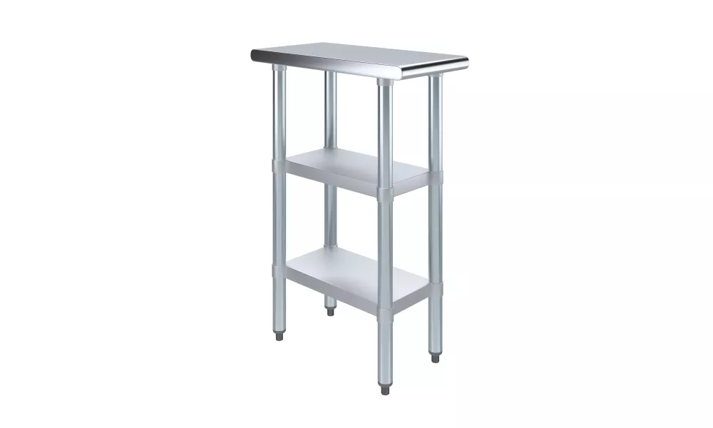 24" X 12" Stainless Steel Work Table With Second Undershelf