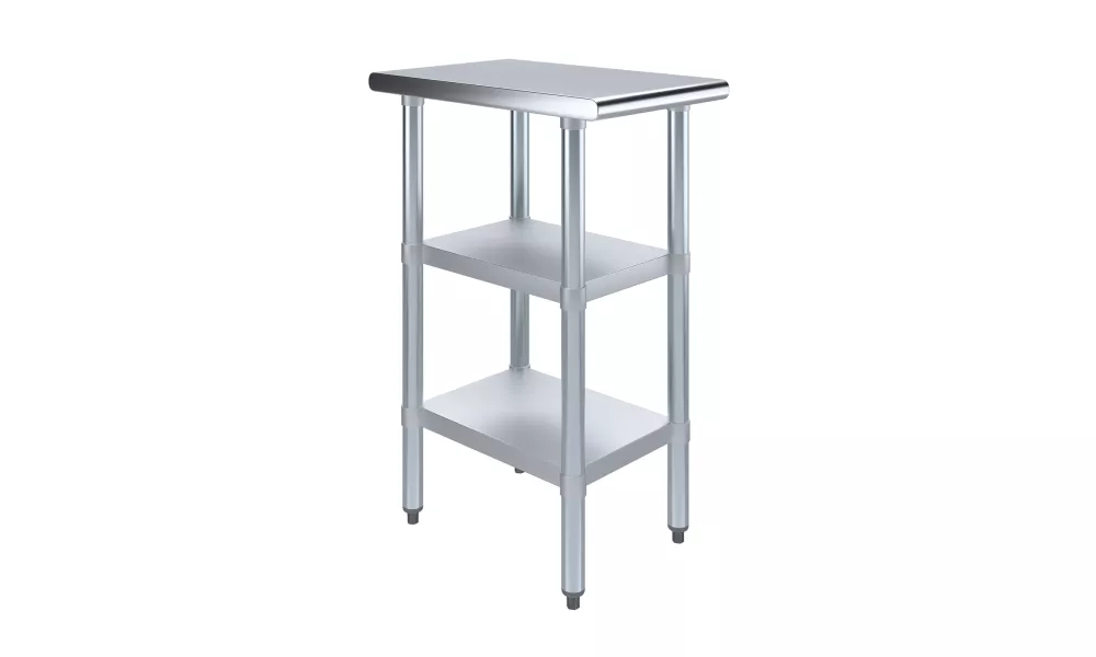 24 in. x 15 in. Stainless Steel Table With Two Undershelves