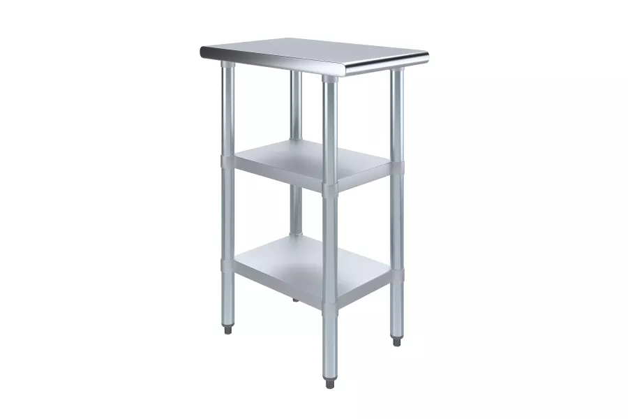 24 in. x 15 in. Stainless Steel Table With Two Undershelves