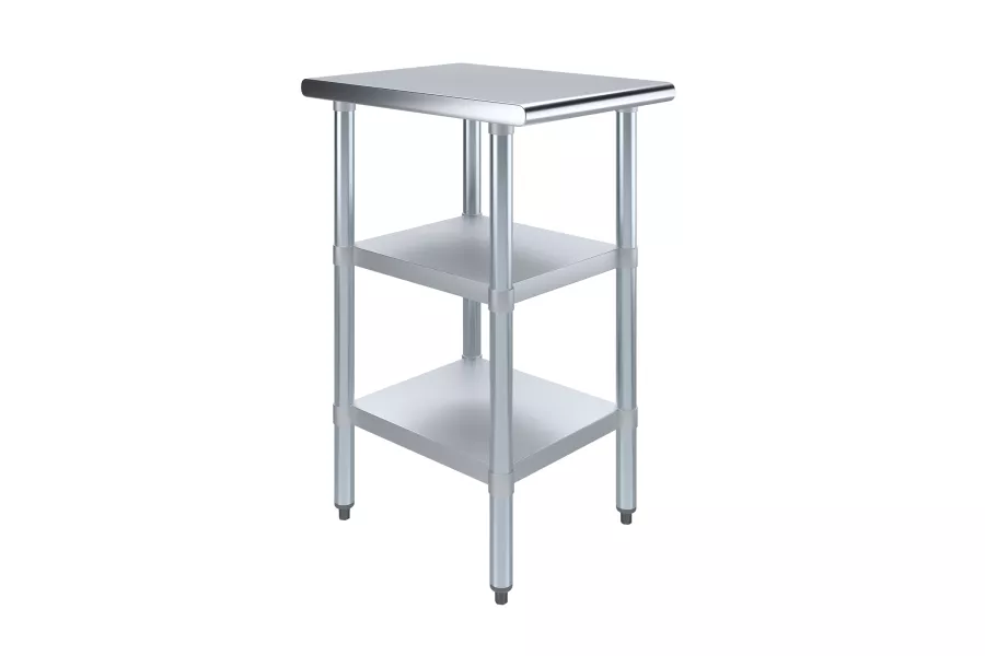 24 in. x 18 in. Stainless Steel Table With Two Undershelves
