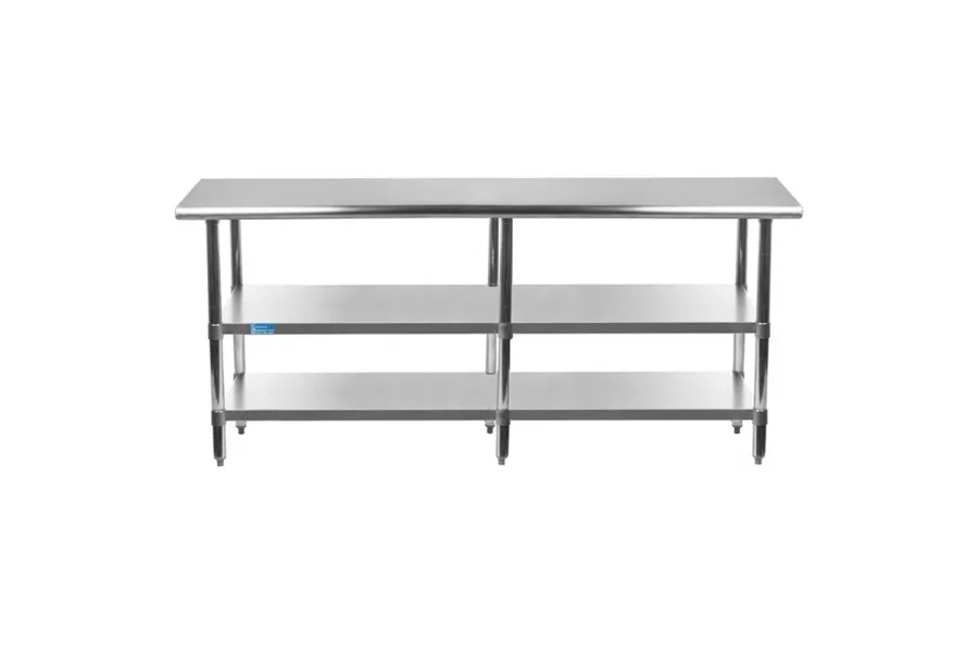 30" X 84" Stainless Steel Work Table With Second Undershelf