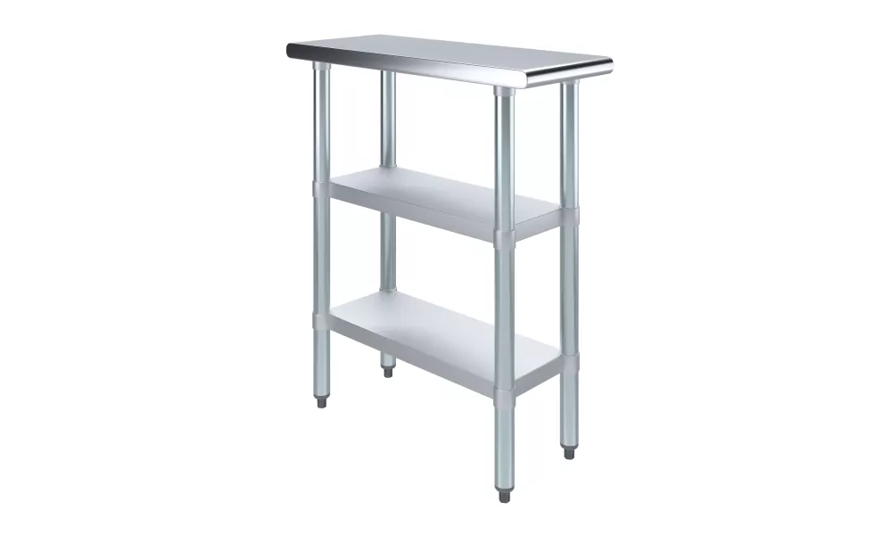 30 in. x 12 in. Stainless Steel Table With Two Undershelves