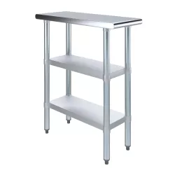 30 in. x 12 in. Stainless Steel Table With Two Undershelves