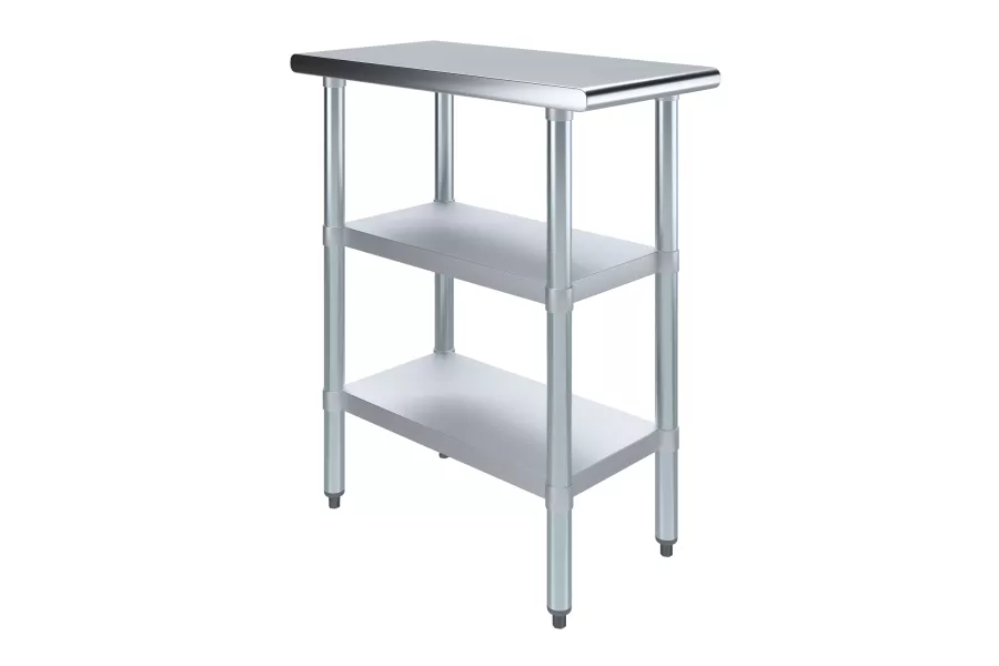 30 in. x 15 in. Stainless Steel Table With Two Undershelves