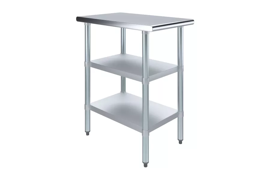 30 in. x 18 in. Stainless Steel Table With Two Undershelves