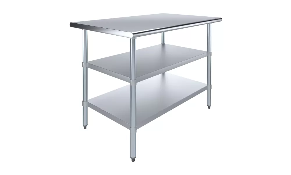 30 in. x 48 in. Stainless Steel Table With Two Undershelves