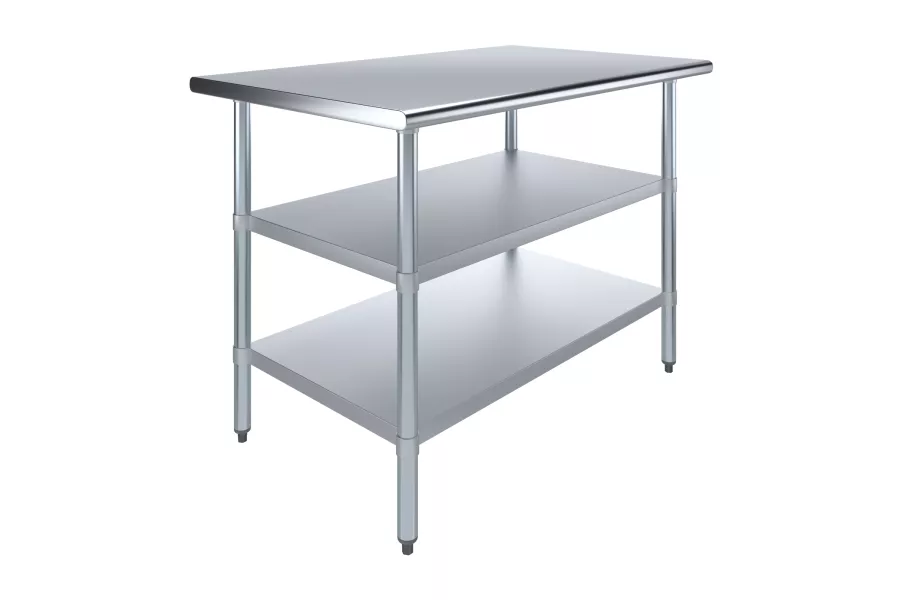 30 in. x 48 in. Stainless Steel Table With Two Undershelves