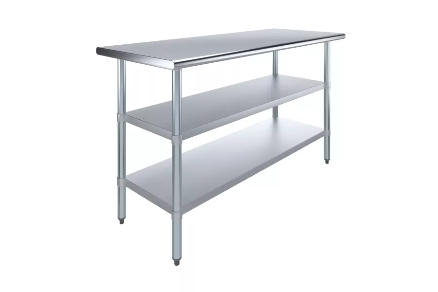 30 in. x 60 in. Stainless Steel Table With Two Undershelves