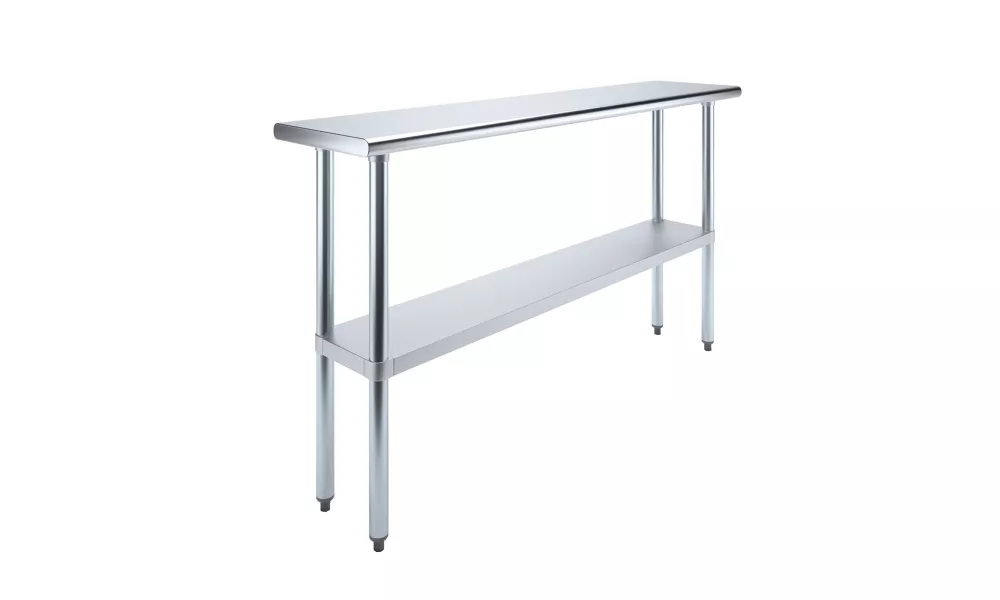 14" X 72" Stainless Steel Work Table With Undershelf