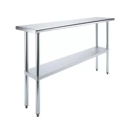 14" X 72" Stainless Steel Work Table With Undershelf