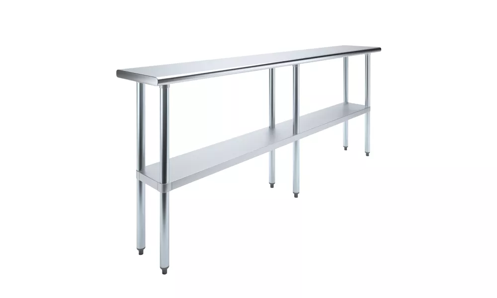 14" X 84" Stainless Steel Work Table With Undershelf