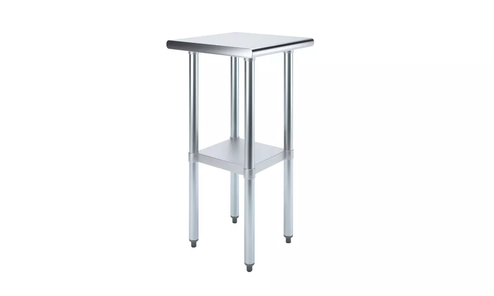 18" X 18" Stainless Steel Work Table With Undershelf