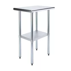 18" X 24" Stainless Steel Work Table With Undershelf