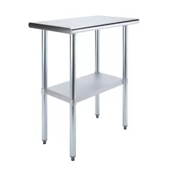 18" X 30" Stainless Steel Work Table With Undershelf