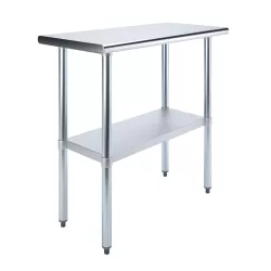 18" X 36" Stainless Steel Work Table With Undershelf