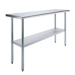 18" X 60" Stainless Steel Work Table With Undershelf