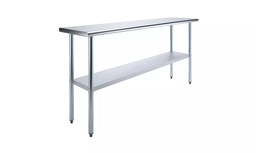 18" X 72" Stainless Steel Work Table With Undershelf