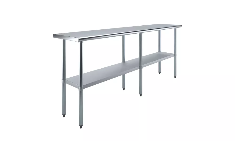 18" X 84" Stainless Steel Work Table With Undershelf