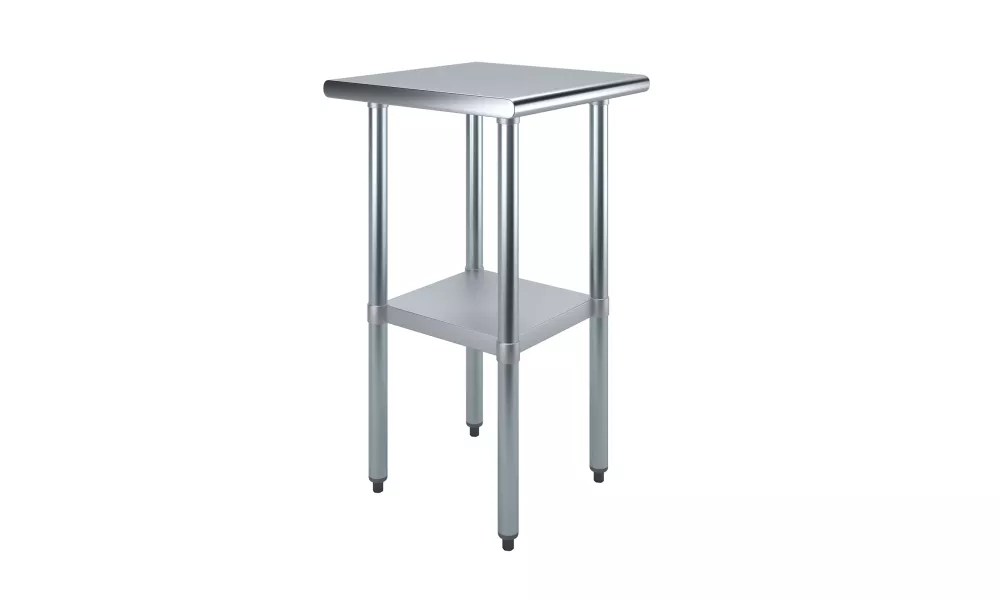 20" X 20" Stainless Steel Work Table With Undershelf