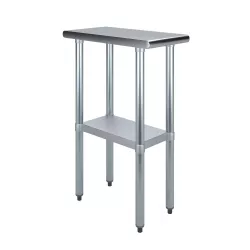 24" X 12" Stainless Steel Work Table With Undershelf
