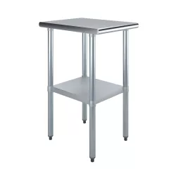 24" X 18" Stainless Steel Work Table With Undershelf