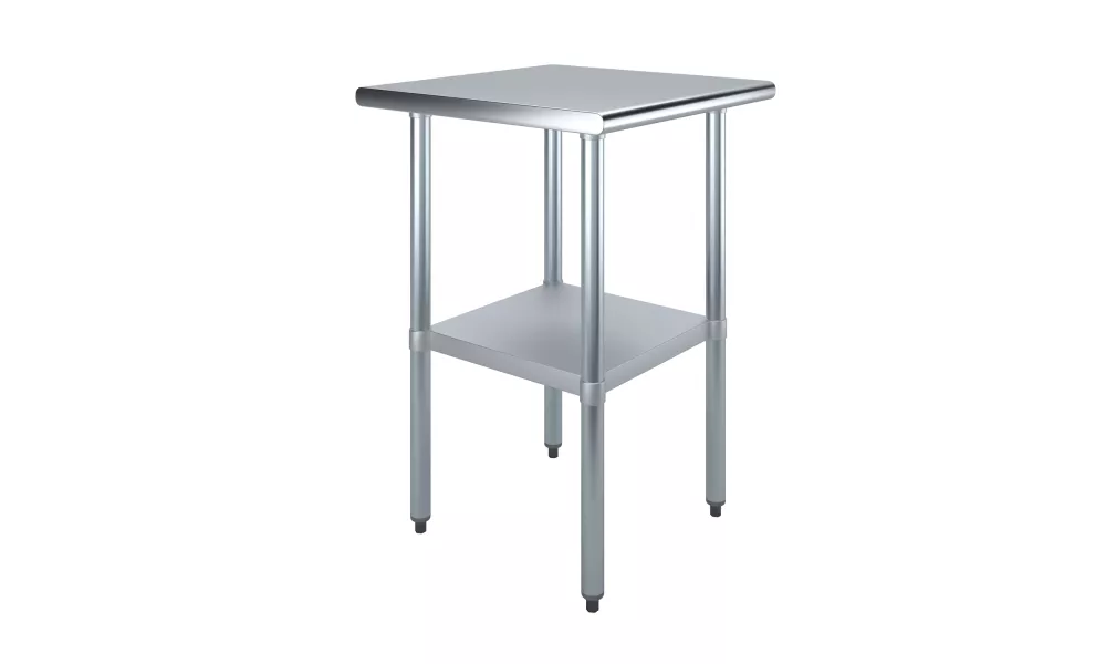 24" X 24" Stainless Steel Work Table With Undershelf