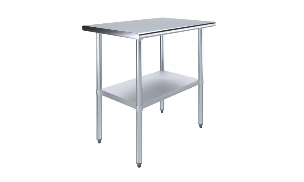 24" X 36" Stainless Steel Work Table With Undershelf